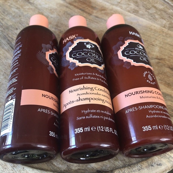3x Hask Monoi Coconut Oil Nourishing Conditioner 12oz Each - Picture 5 of 7